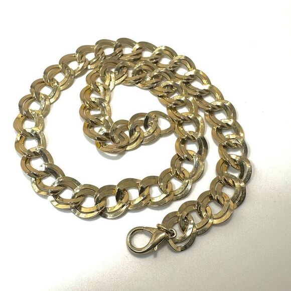 Gold tone link necklace - Picture 3 of 8